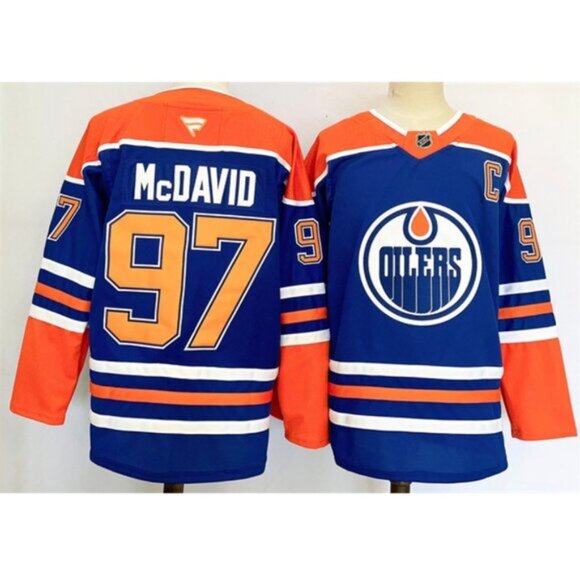 Mens Connor McDavid Royal Stitched Jersey - Picture 1 of 1